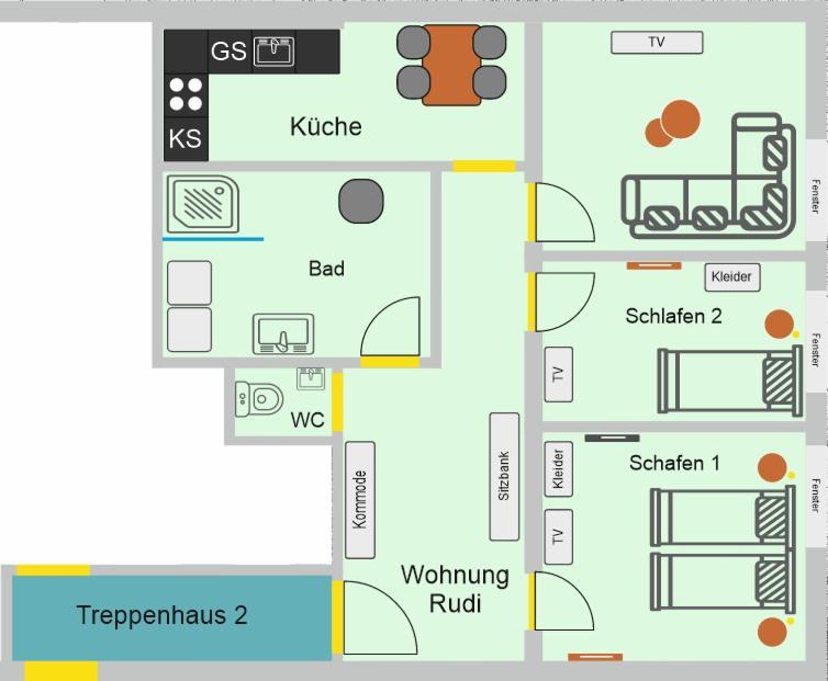 Provizial Ferienwohnung Rudi Wadgassen ภายนอก รูปภาพ